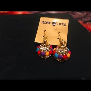 Small jhumki earring multi colors